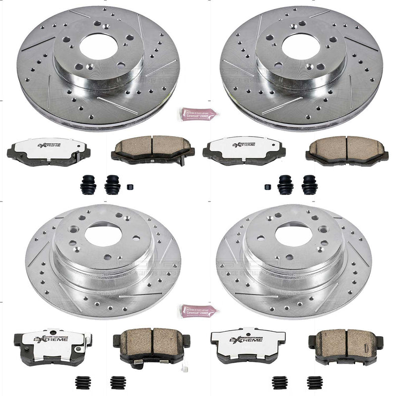 Power Stop K5389-26 - Z26 Extreme Street Warrior 1-Click Brake Kit (Front And Rear) vehicle fitment brake part