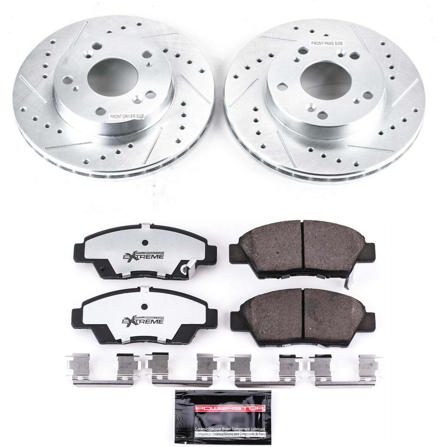 Power Stop K5400-26 Z26 Street Warrior 1-Click Front Brake Kit for 2011-2015 Honda Cr-Z product image
