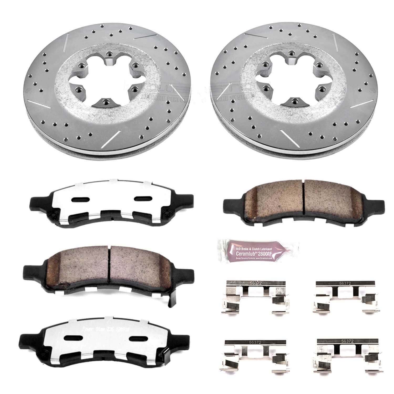 Power Stop K5405-36 Z36 Severe-Duty Truck And Tow 1-Click Brake Kit (Front) for 2009-2012 Chevrolet Colorado product image