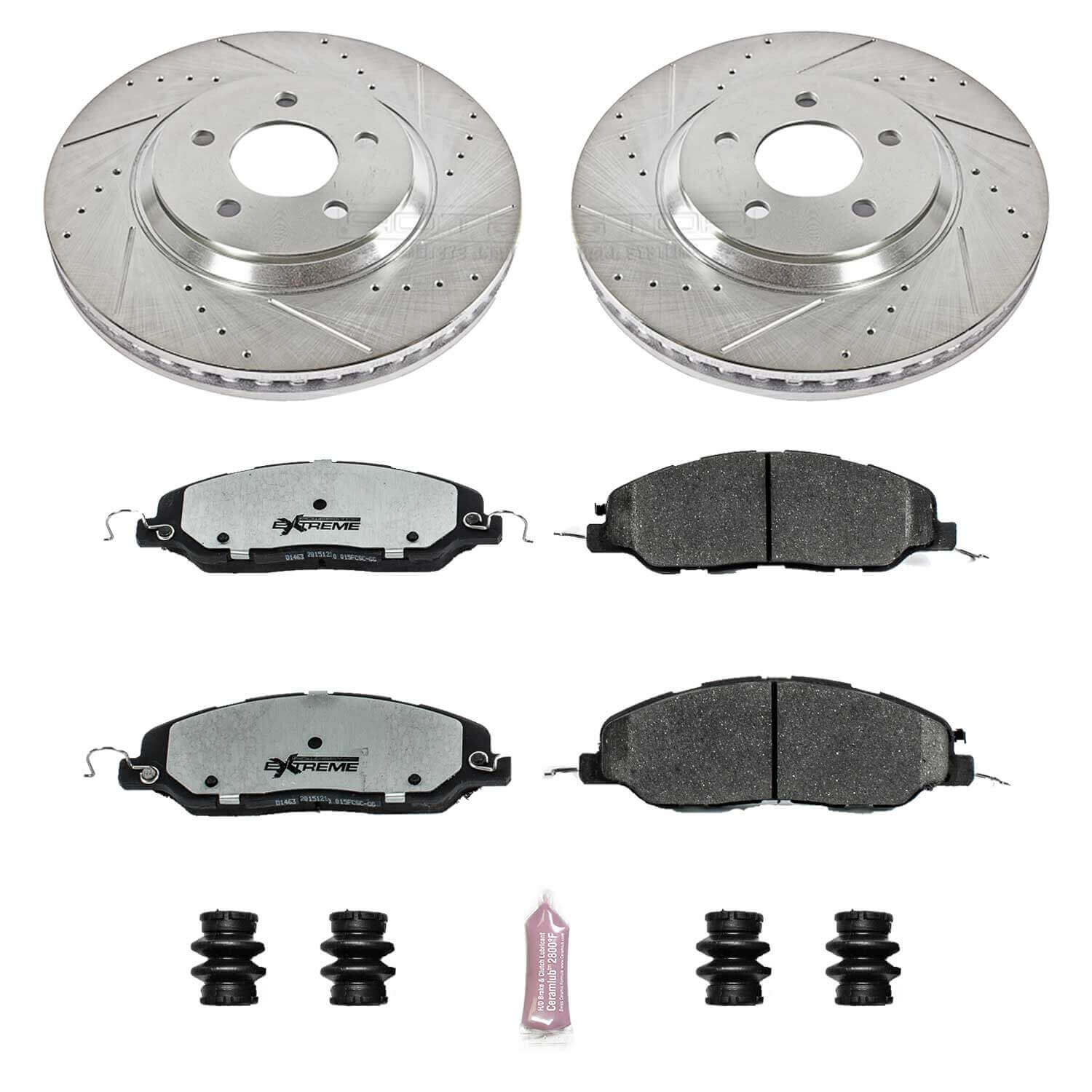 Power Stop K5407-26 Z26 Extreme Street Warrior 1-Click Brake Kit (Front) for 2011-2014 Ford Mustang product image
