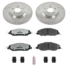 Power Stop K5407-26 Z26 Extreme Street Warrior 1-Click Brake Kit (Front) for 2011-2014 Ford Mustang product image
