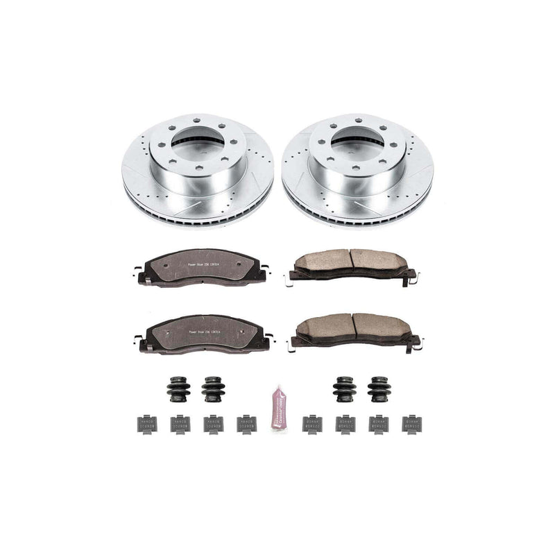 Power Stop K5411-36 Z36 Severe-Duty Truck And Tow 1-Click Brake Kit (Front) for 2009-2018 Dodge RAM 1500 product image