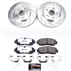 Power Stop K5432-26 Z26 Street Warrior 1-Click Front Brake Kit for 2011-2016 Honda Accord Crosstour product image