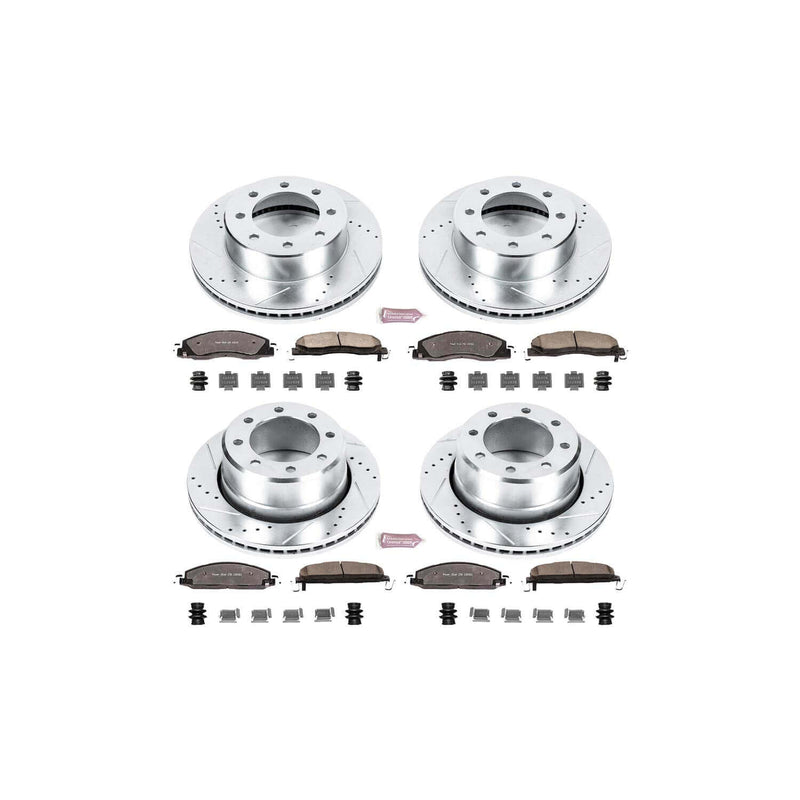 Power Stop K5458-36 Z36 Severe-Duty Truck And Tow 1-Click Brake Kit (Front And Rear) for 2012 Dodge Ram 1500 product image