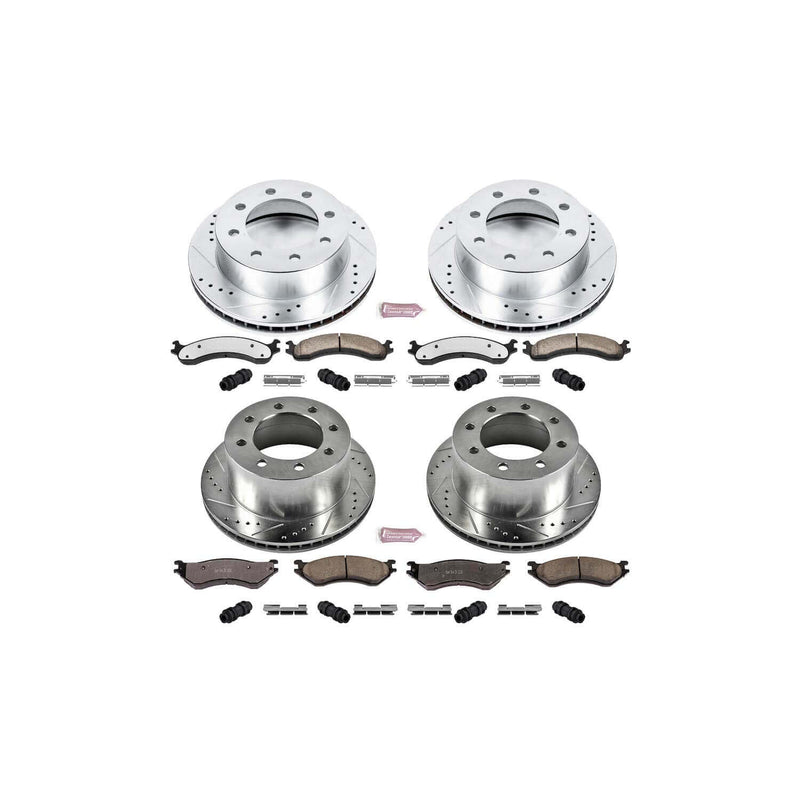 Power Stop K5466-36 Z36 Severe-Duty Truck And Tow 1-Click Brake Kit (Front And Rear) for 2001-2002 Dodge Ram 2500 product image