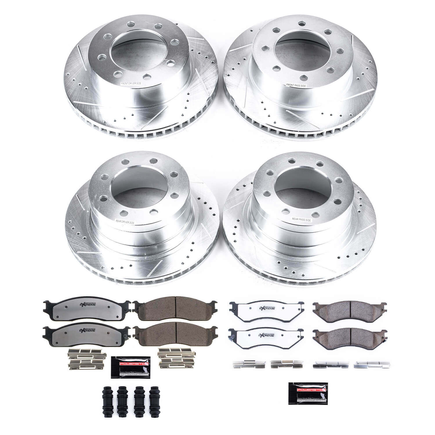 Power Stop K5468-36 Z36 Severe-Duty Truck And Tow 1-Click Brake Kit (Front And Rear) for 2003-2008 Dodge RAM 1500 Laramie product image