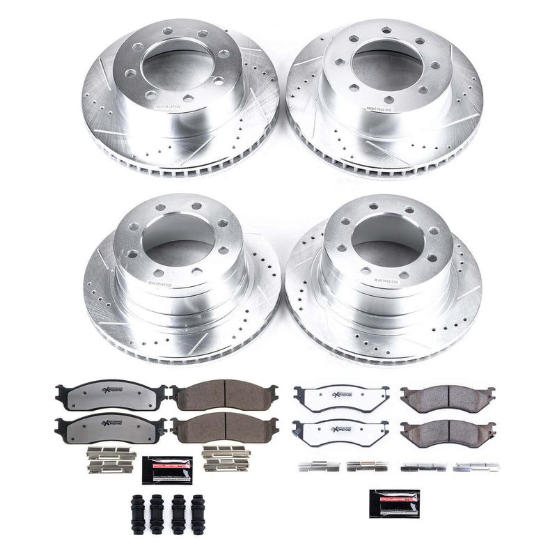 Power Stop K5468-36 Z36 Severe-Duty Truck And Tow 1-Click Brake Kit (Front And Rear) for 2003-2008 Dodge RAM 1500 Laramie product image