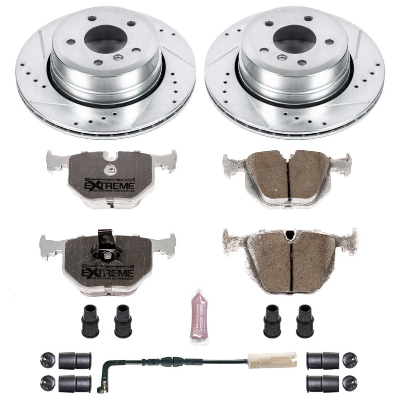 Power Stop K5492-26 Z26 Extreme Street Warrior 1-Click Brake Kit (Rear) for 2006-2010 BMW 530XI Station Wagon product image