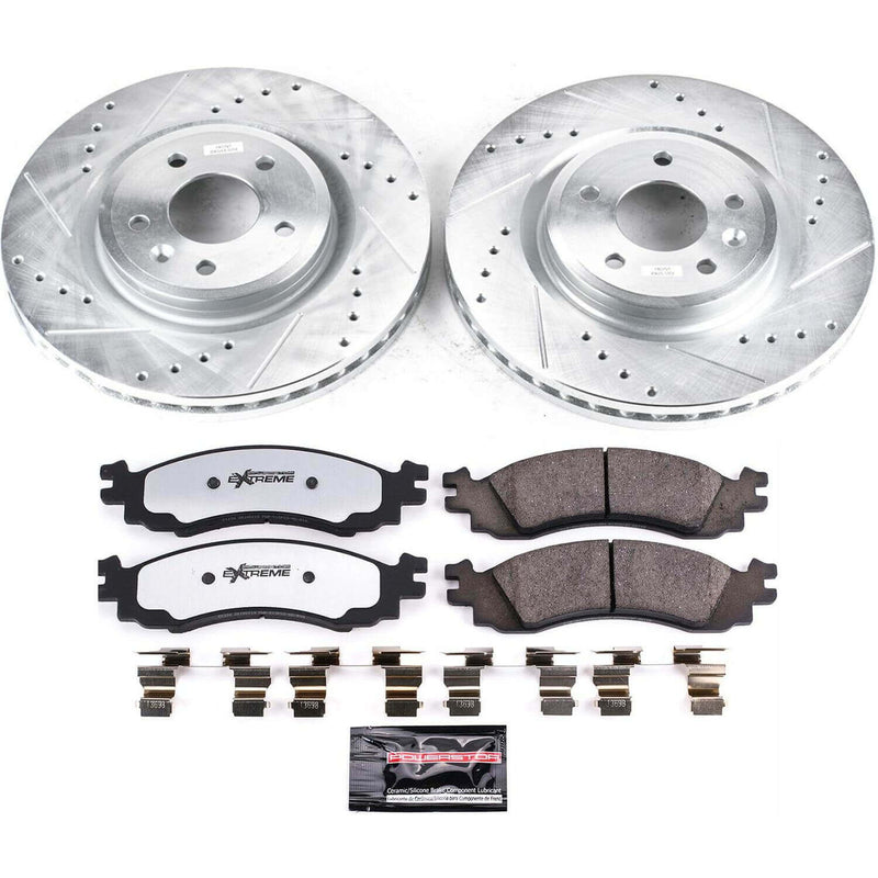 Power Stop K5507-36 Z36 Severe-Duty Truck And Tow 1-Click Front Brake Kit for 2010 Ford Taurus Sho product image