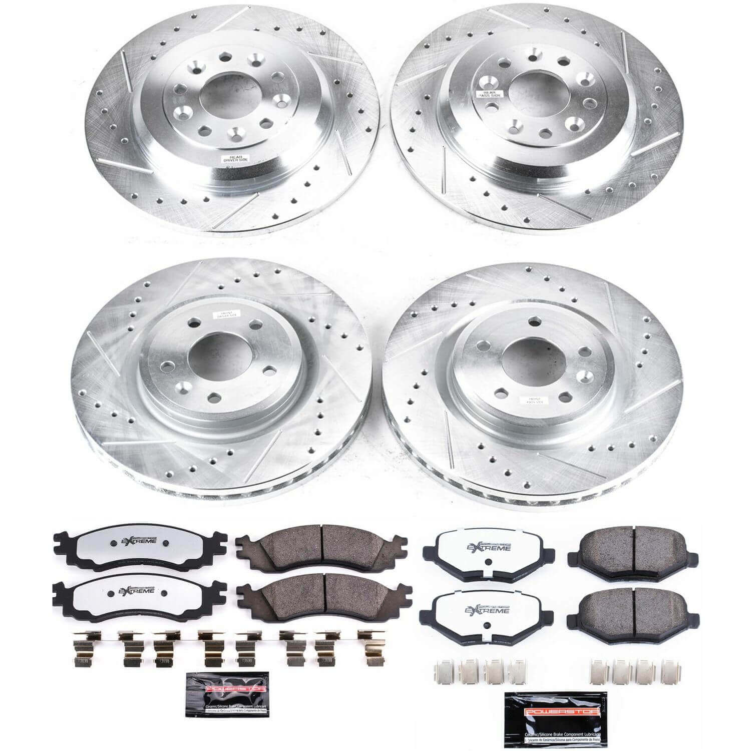 Power Stop K5508-36 Z36 Severe-Duty Truck And Tow 1-Click Front And Rear Brake Kit for 2010 Ford Taurus Sho product image