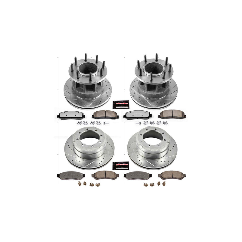 Power Stop K5517-36 Z36 Severe-Duty Truck And Tow 1-Click Front And Rear Brake Kit for 2010-2011 Ford F-350 Super Duty product image