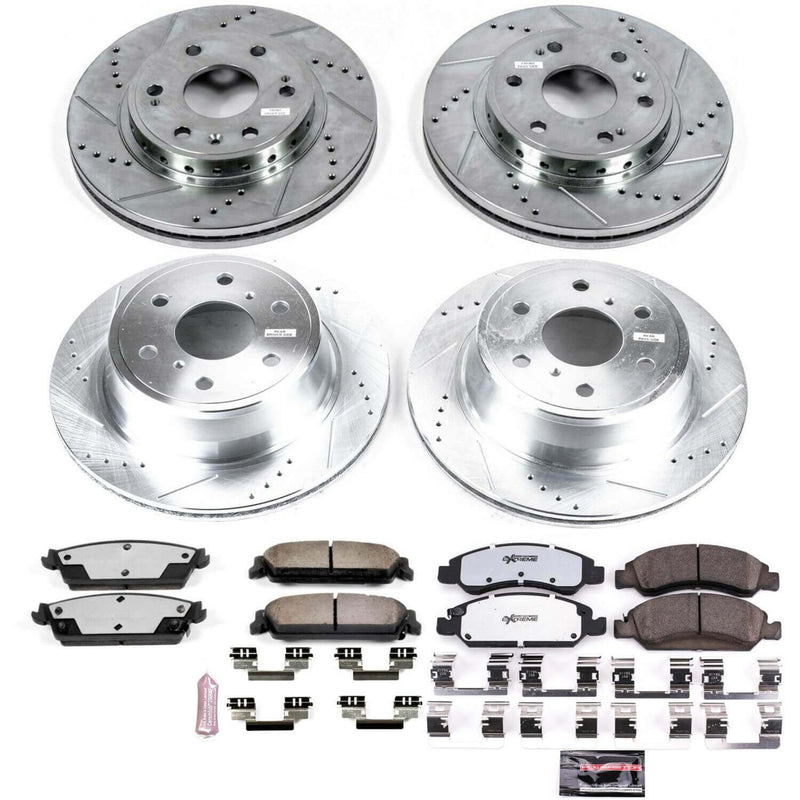 Power Stop K5520-36 Z36 Severe-Duty Truck And Tow 1-Click Front And Rear Brake Kit for 2007-2014 Chevrolet Tahoe Ppv product image