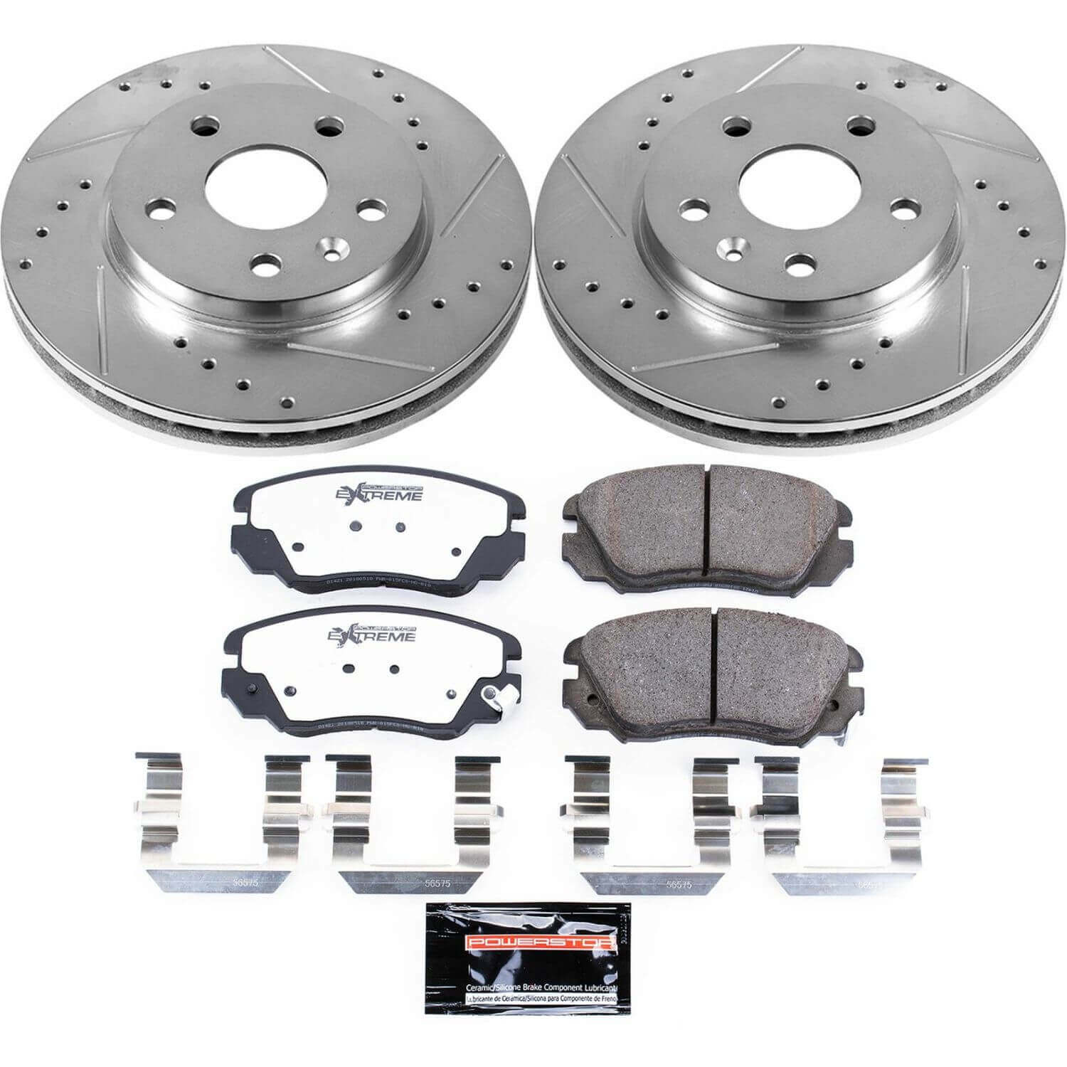 Power Stop K5522-26 Z26 Street Warrior 1-Click Front Brake Kit for 2010-2016 Buick Lacrosse product image