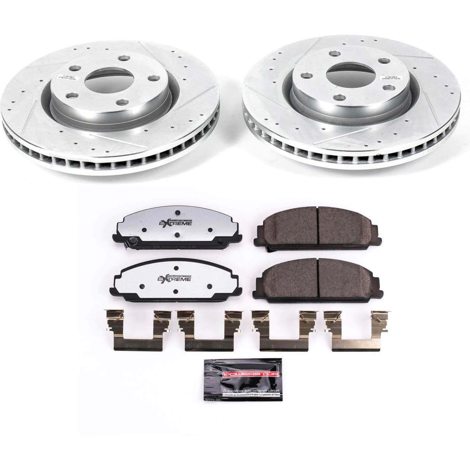 Power Stop K5526-26 Z26 Street Warrior 1-Click Front Brake Kit for 2008-2009 Pontiac G8 product image