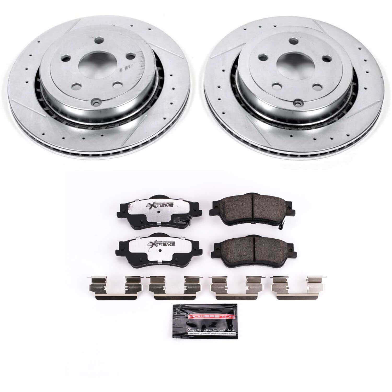 Power Stop K5528-26 Z26 Street Warrior 1-Click Rear Brake Kit for 2008-2017 Chevrolet Caprice product image