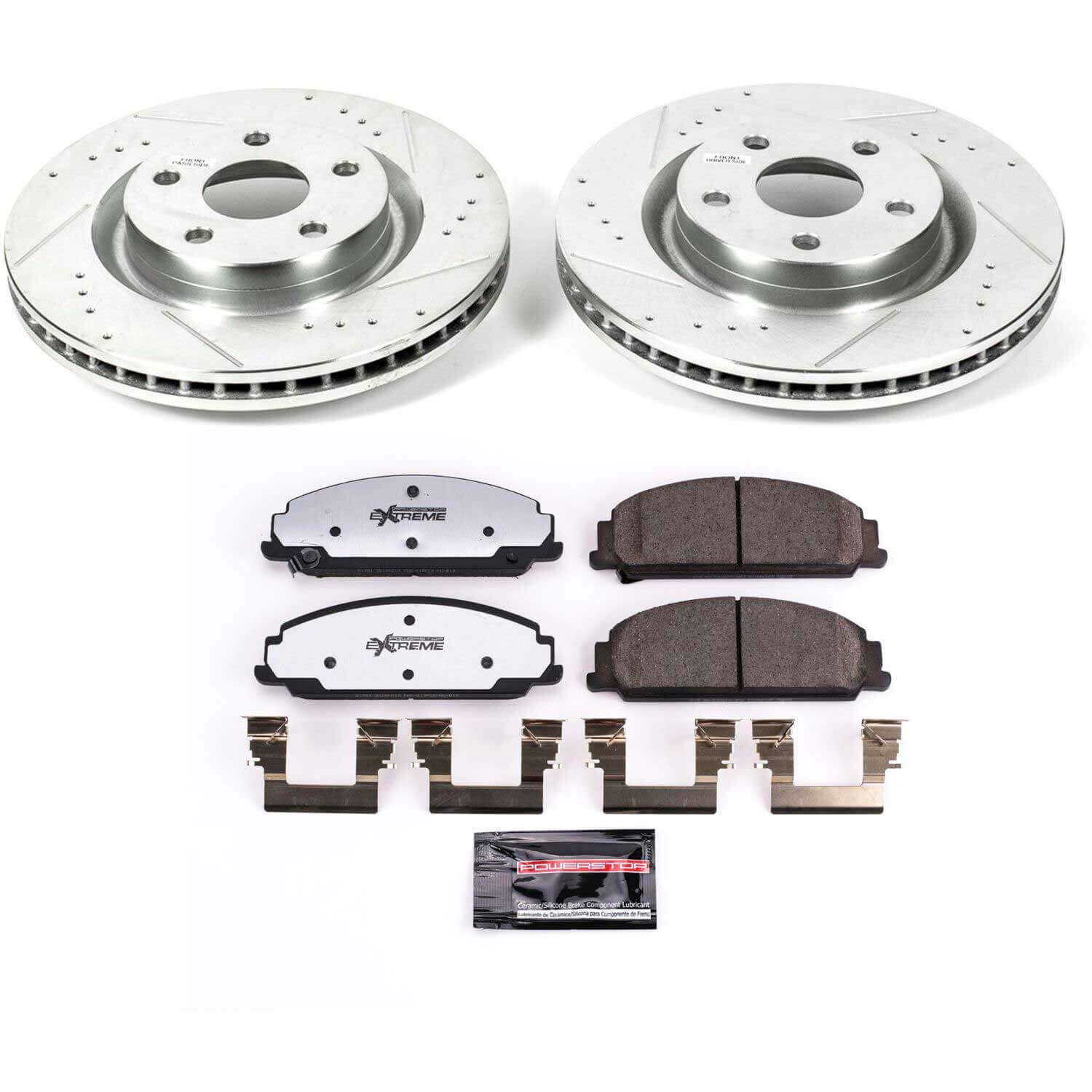 Power Stop K5529-26 Z26 Street Warrior 1-Click Front Brake Kit for 2008-2009 Pontiac G8 product image