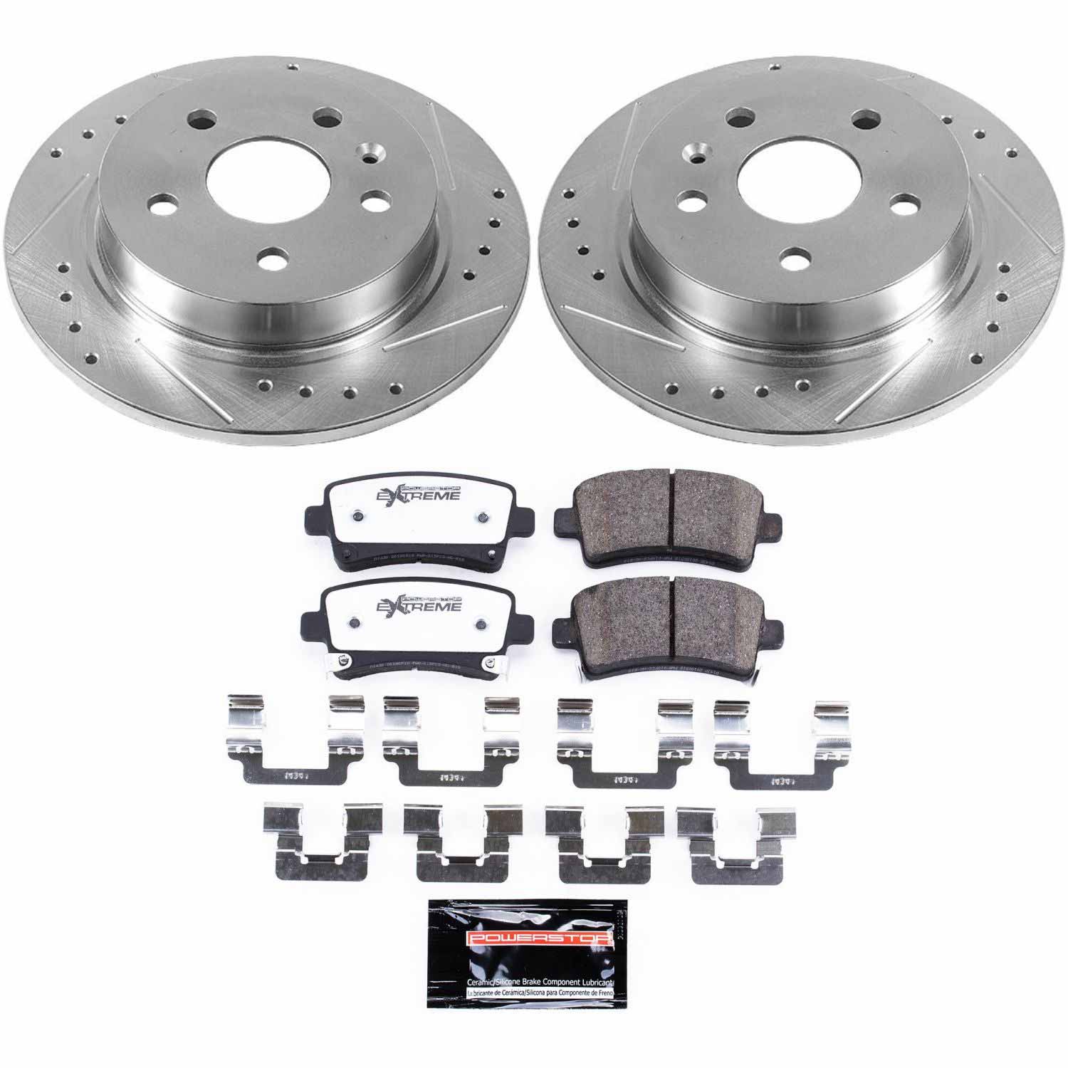 Power Stop K5531-26 Z26 Street Warrior 1-Click Rear Brake Kit for 2010-2016 Buick Lacrosse product image