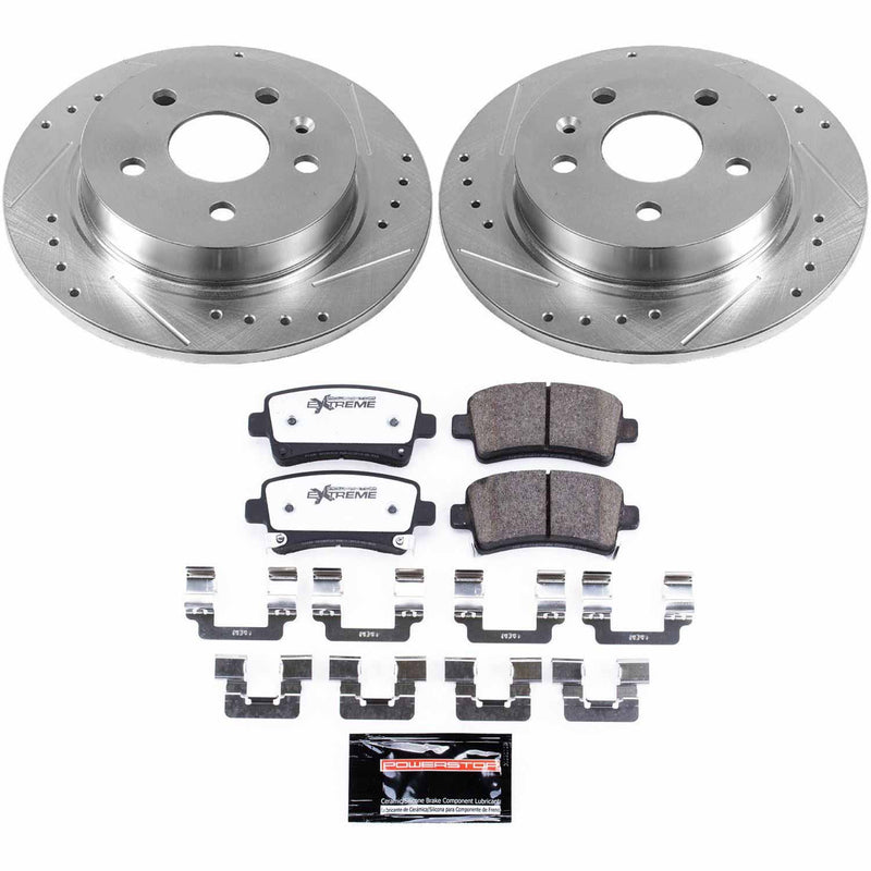 Power Stop K5531-26 Z26 Street Warrior 1-Click Rear Brake Kit for 2010-2016 Buick Lacrosse product image