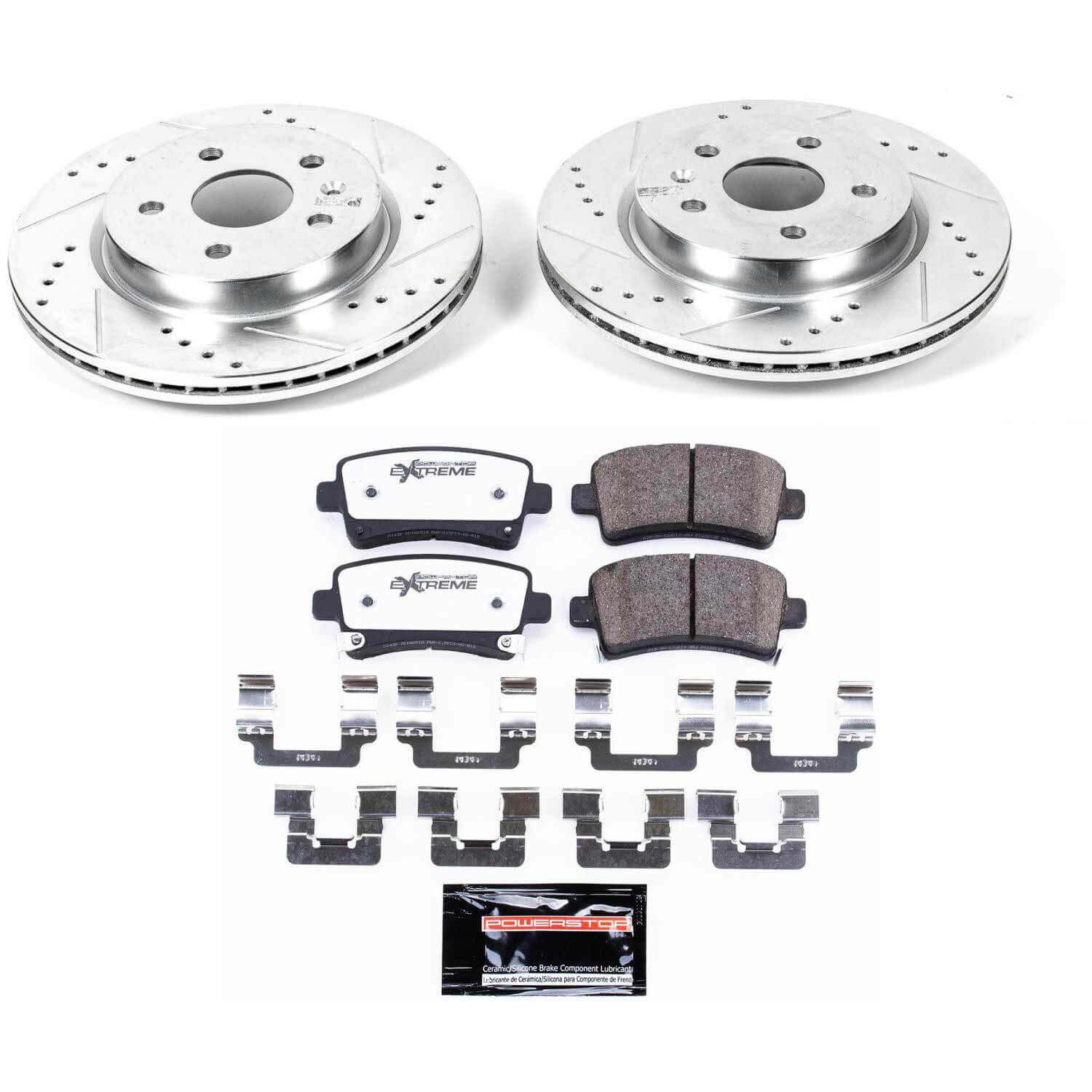 Power Stop K5547-26 Z26 Street Warrior 1-Click Rear Brake Kit for 2010-2020 Buick Allure product image