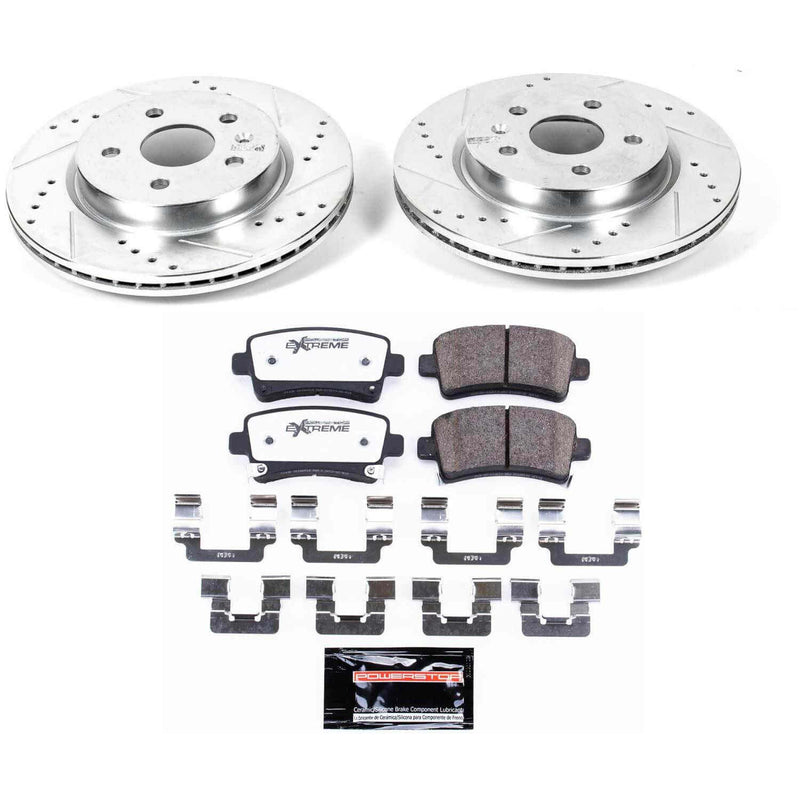 Power Stop K5547-26 Z26 Street Warrior 1-Click Rear Brake Kit for 2010-2020 Buick Allure product image