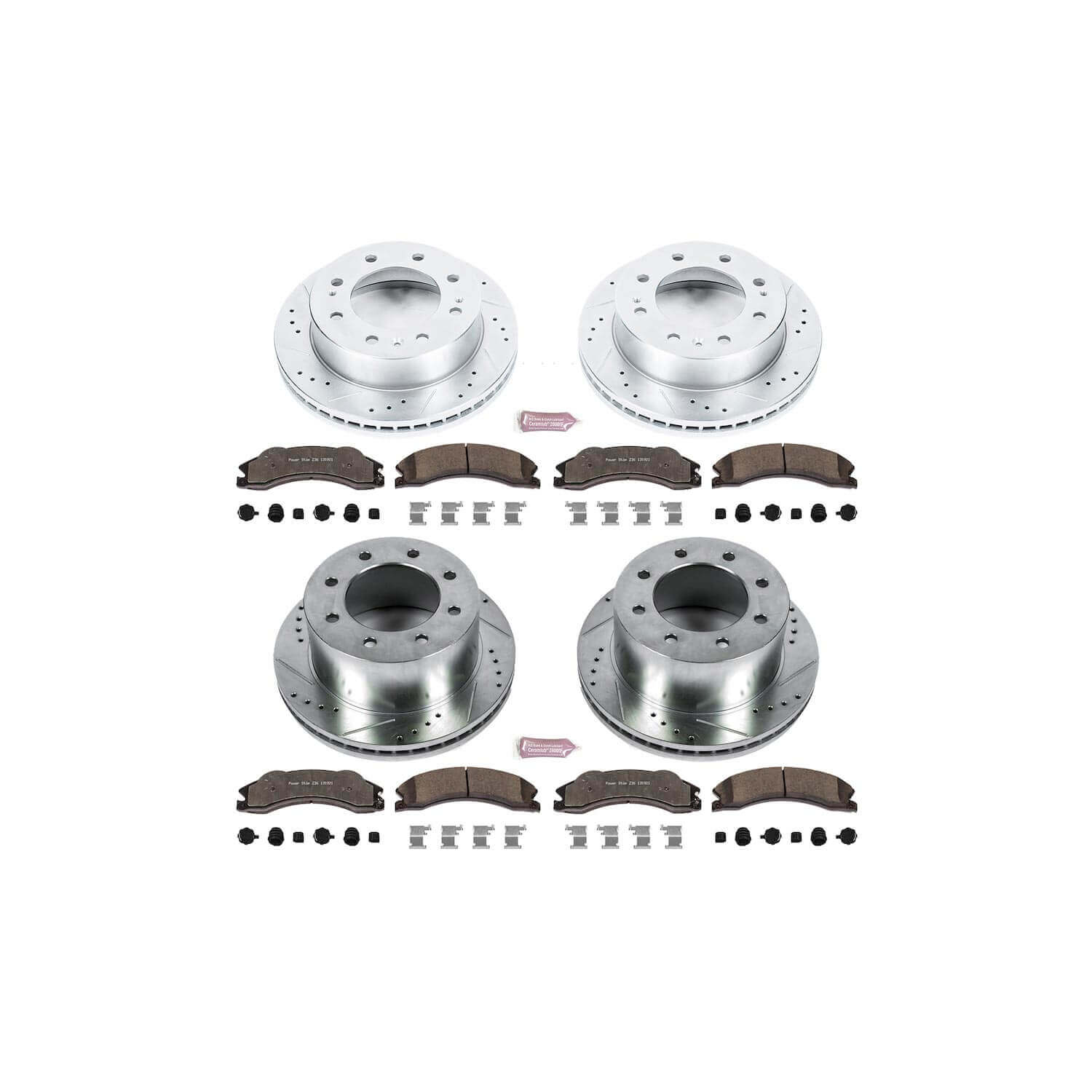 Power Stop K5560-36 Z36 Severe-Duty Truck And Tow 1-Click Brake Kit (Front And Rear) for 2011 Chevrolet Silverado 3500 Hd product image