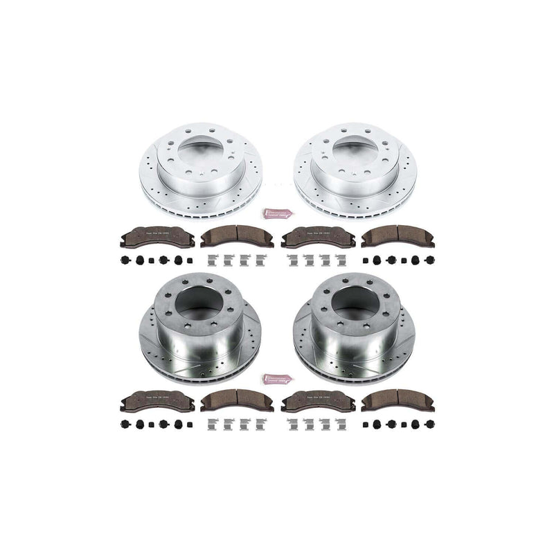 Power Stop K5560-36 Z36 Severe-Duty Truck And Tow 1-Click Brake Kit (Front And Rear) for 2011 Chevrolet Silverado 3500 Hd product image