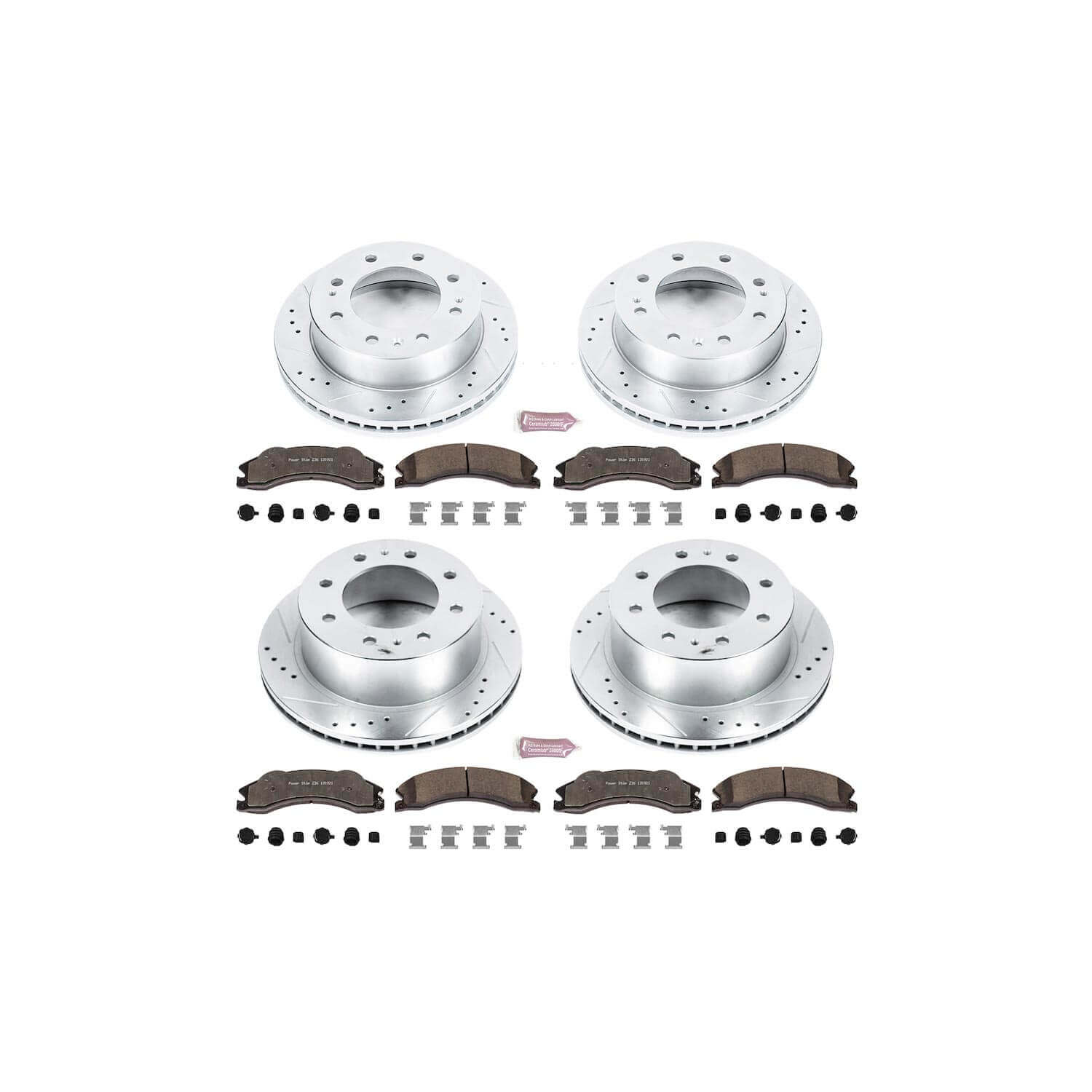 Power Stop K5561-36 Z36 Severe-Duty Truck And Tow 1-Click Brake Kit (Front And Rear) for 2011 Chevrolet Silverado 2500 HD product image
