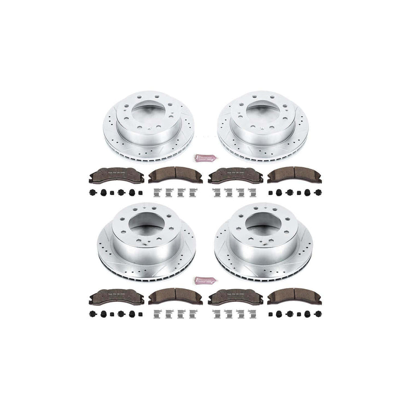 Power Stop K5561-36 Z36 Severe-Duty Truck And Tow 1-Click Brake Kit (Front And Rear) for 2011 Chevrolet Silverado 2500 HD product image