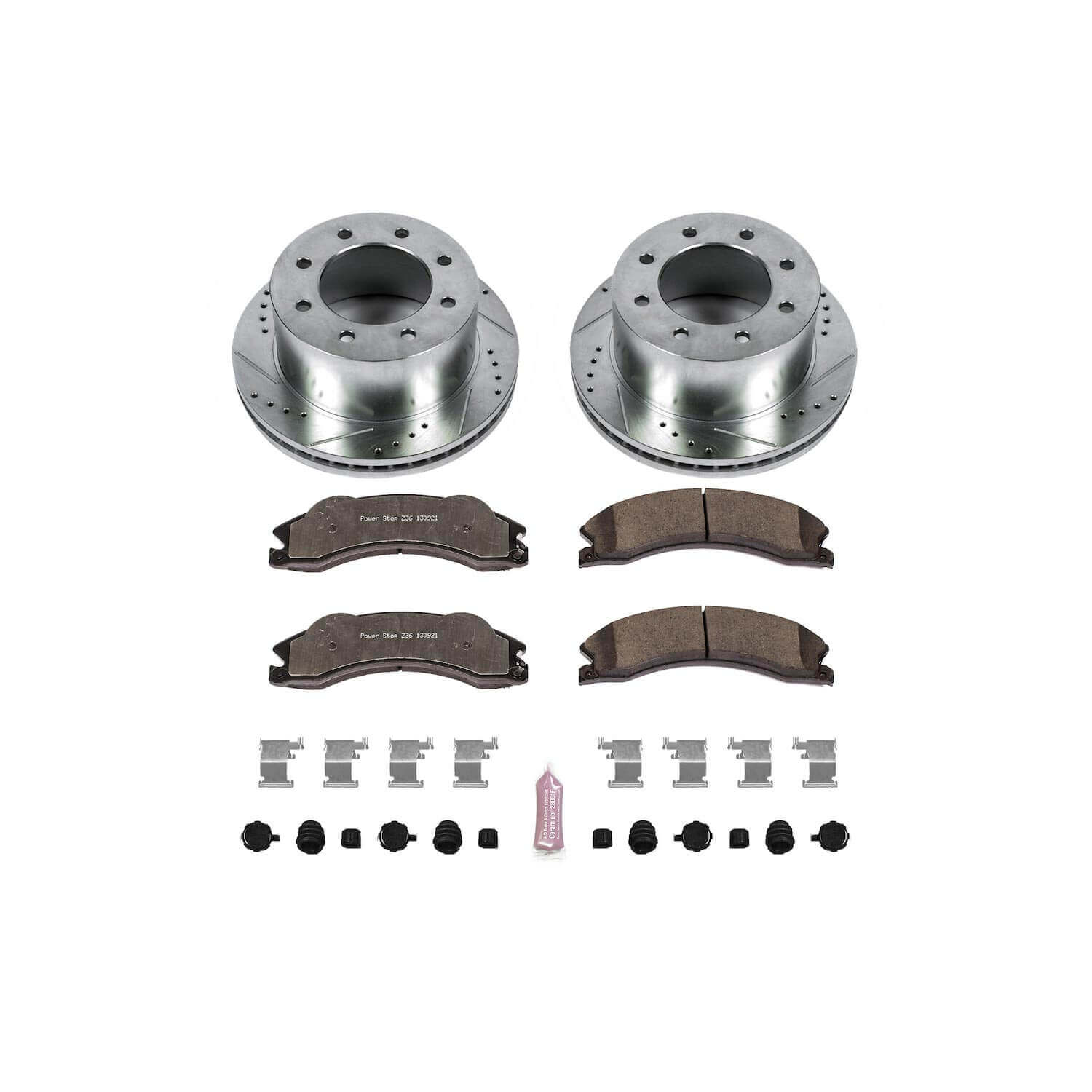 Power Stop K5562-36 Z36 Severe-Duty Truck And Tow 1-Click Brake Kit (Rear) for 2011-2019 Chevrolet Silverado 3500 Hd product image