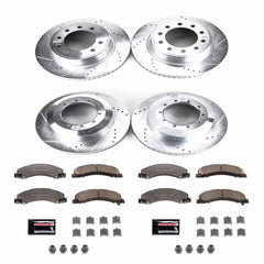 Power Stop K5568-36 Z36 Severe-Duty Truck And Tow 1-Click Front And Rear Pad And Rotor Kit for 2008-2012 Dodge RAM 4500 product image