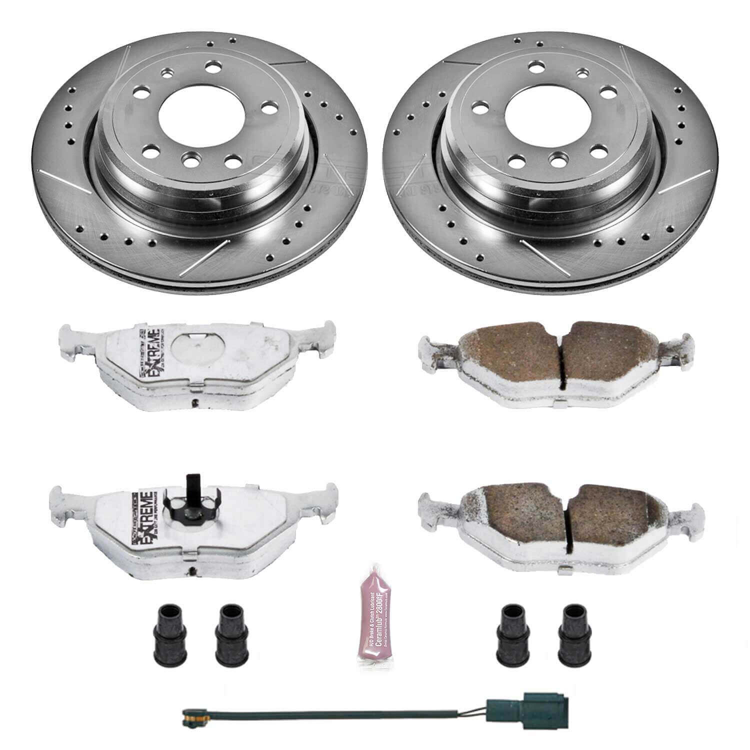 Power Stop K557-26 Z26 Extreme Street Warrior 1-Click Brake Kit (Rear) for 1991-1995 BMW 540I product image