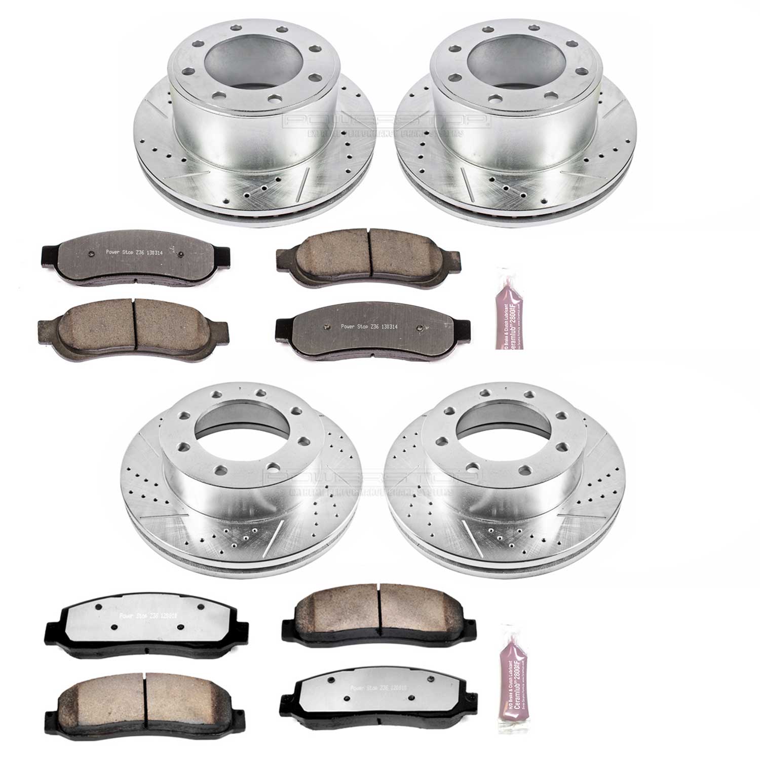 Power Stop K5573-36 Z36 Severe-Duty Truck And Tow 1-Click Brake Kit (Front And Rear) for 2010 Ford F-350 Super Duty Cabela's product image
