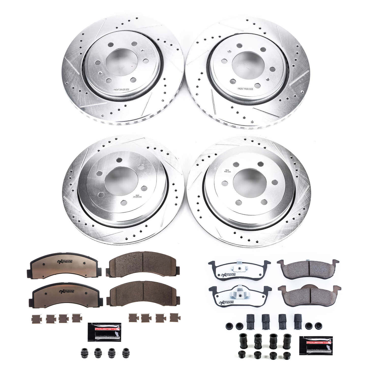 Power Stop K5577-36 Z36 Severe-Duty Truck And Tow 1-Click Brake Kit (Front And Rear) for 2010-2017 Ford Expedition product image