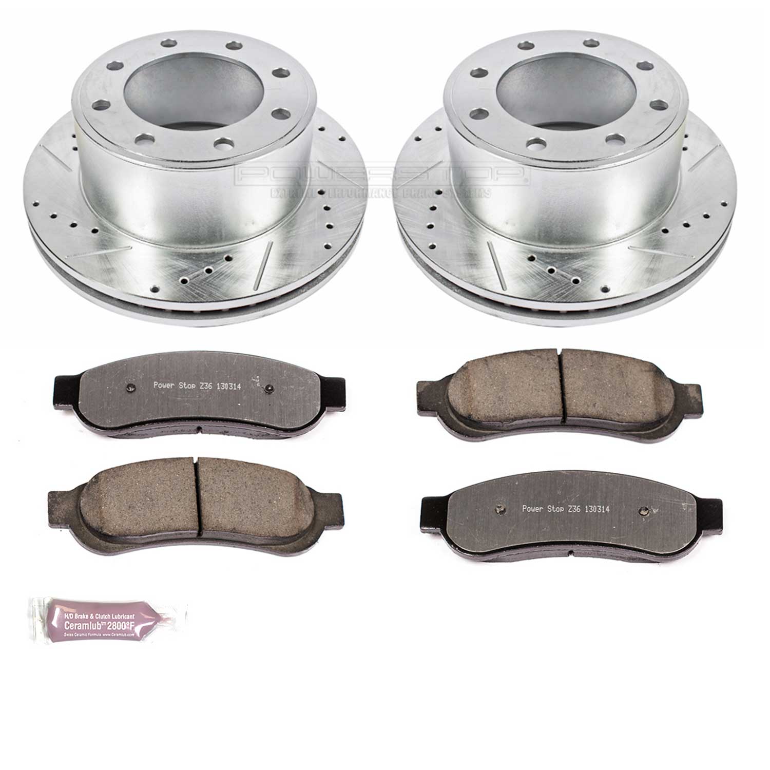 Power Stop K5578-36 Z36 Severe-Duty Truck And Tow 1-Click Brake Kit (Rear) for 2010-2012 Ford F-250 Super Duty product image