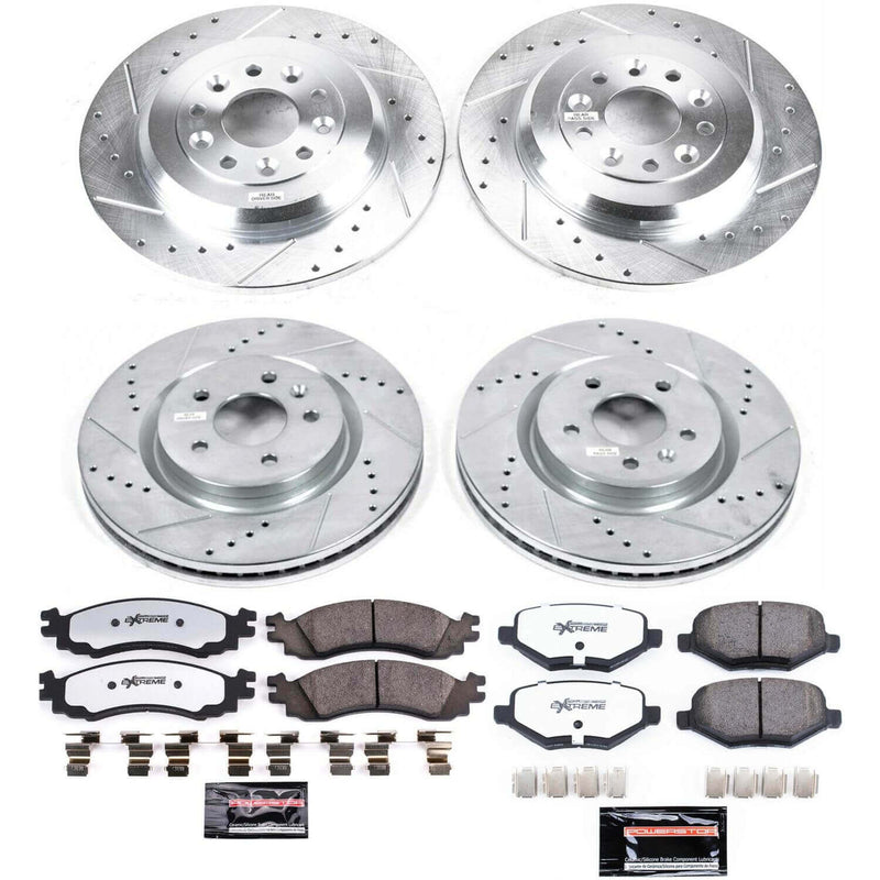 Power Stop K5582-36 Z36 Severe-Duty Truck And Tow 1-Click Front And Rear Brake Kit for 2011-2012 Ford Taurus Sho product image
