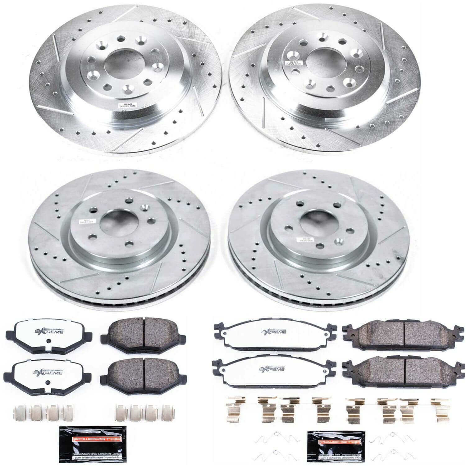 Power Stop K5584-36 Z36 Severe-Duty Truck And Tow 1-Click Front And Rear Brake Kit for 2011-2019 Ford Explorer product image