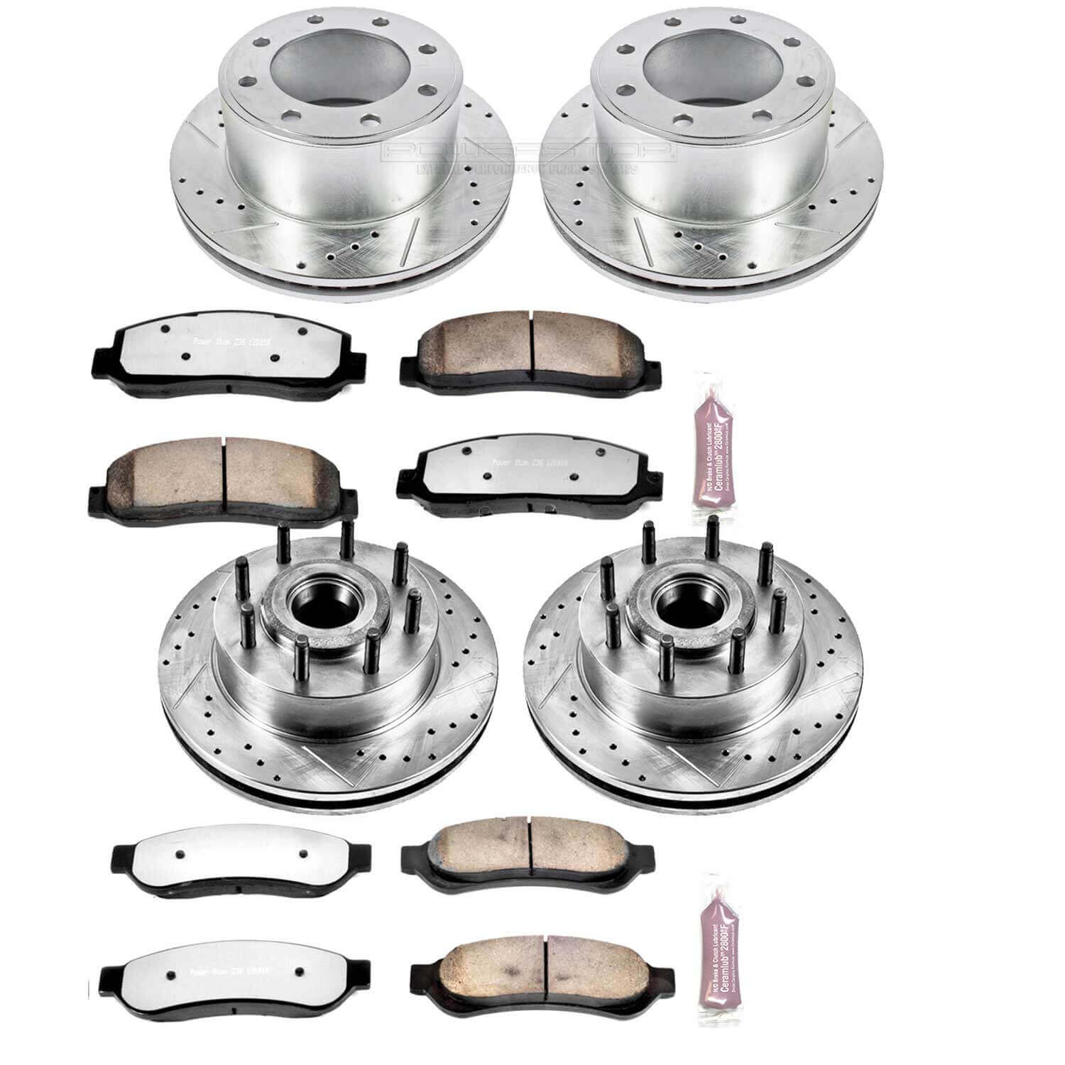 Power Stop K5586-36 Z36 Severe-Duty Truck And Tow 1-Click Brake Kit (Front And Rear) for 2007-2008 Ford F-250 Super Duty - Rear Wheel Drive product image