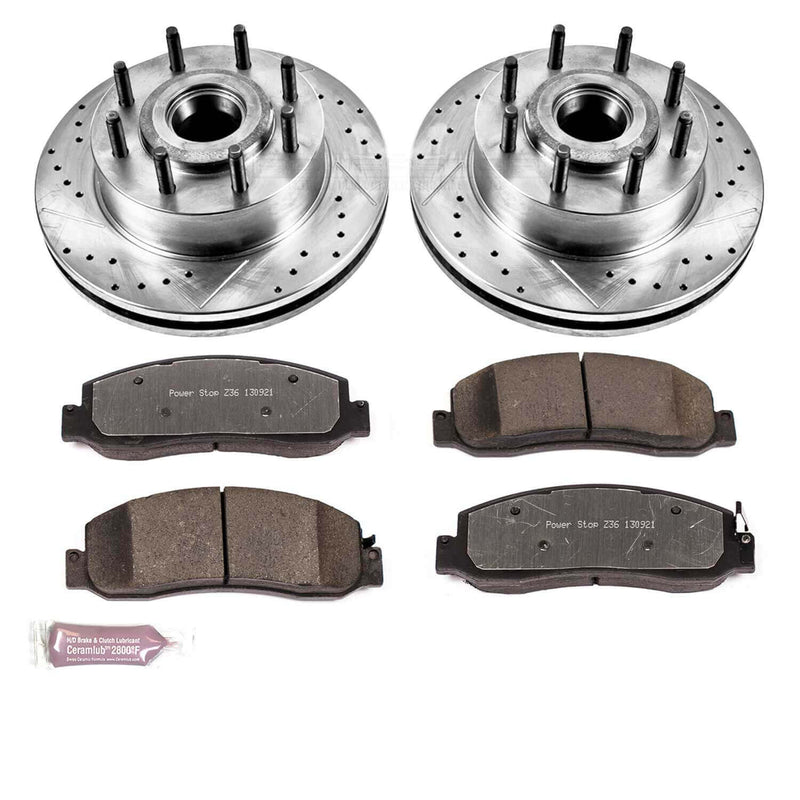 Power Stop K5588-36 Z36 Severe-Duty Truck And Tow 1-Click Brake Kit (Front) for 2009-2011 Ford F-250 Super Duty - product image