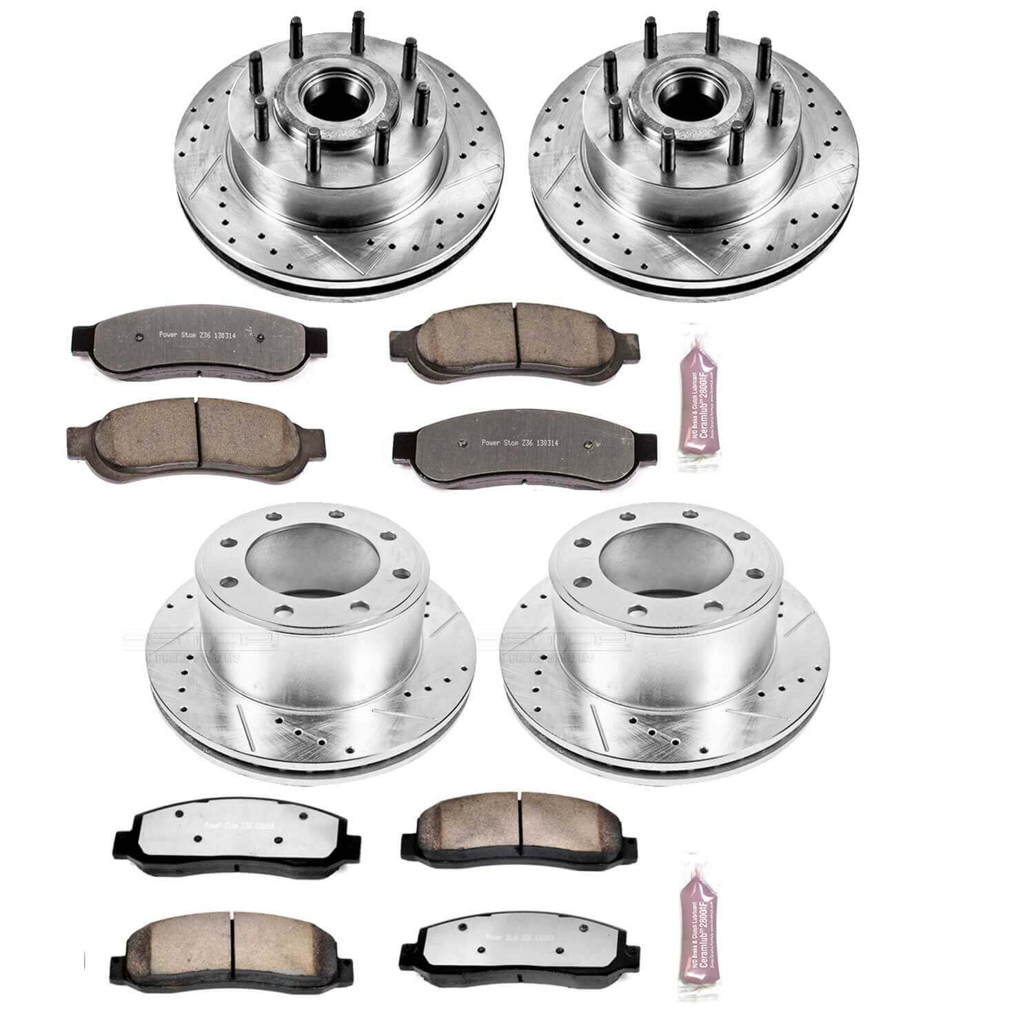 Power Stop K5589-36 Z36 Severe-Duty Truck And Tow 1-Click Brake Kit (Front And Rear) for 2009-2010 Ford F-250 Super Duty Rear Wheel Drive product image