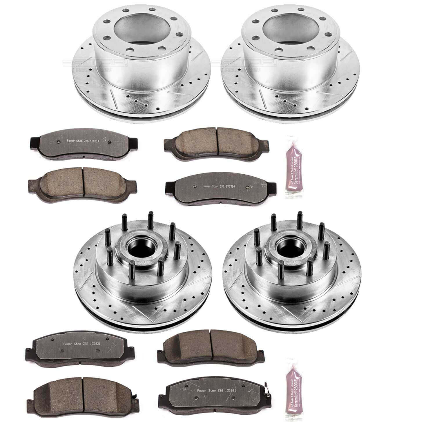 Power Stop K5590-36 Z36 Severe-Duty Truck And Tow 1-Click Brake Kit (Front And Rear) for 2010-2011 Ford F-250 Super Duty - Rear Wheel Drive product image