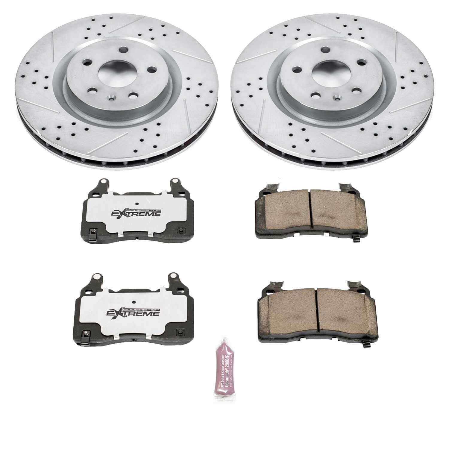Power Stop K5602-26 Z26 Extreme Street Warrior 1-Click Brake Kit (Front) for 2010-2015 Chevrolet Camaro product image