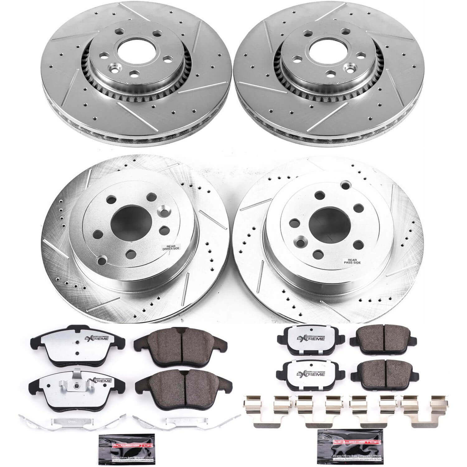 Power Stop K5616-36 Z36 Severe-Duty Truck And Tow 1-Click Front And Rear Brake Kit for 2008-2012 Land Rover LR2 product image