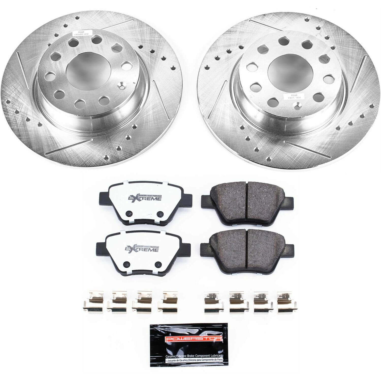 Power Stop K5667-26 - Z26 Street Warrior 1-Click Rear Brake Kit vehicle fitment brake part