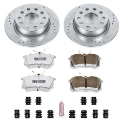 Power Stop K5671-26 Z26 Extreme Street Warrior 1-Click Brake Kit (Rear) for 2010-2019 Audi A3 product image