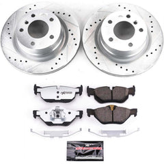 Power Stop K5687-26 Z26 Street Warrior 1-Click Rear Brake Kit for 2008-2010 BMW 128I product image