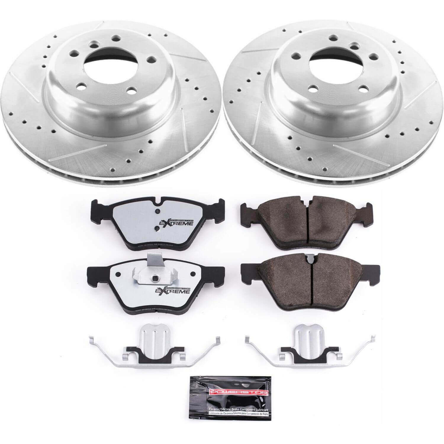 Power Stop K5691-26 Z26 Street Warrior 1-Click Front Brake Kit for 2010-2016 BMW Z4 product image