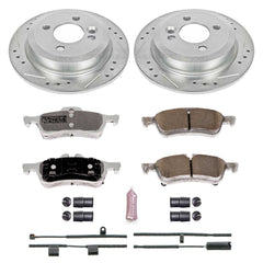 Power Stop K5726-26 Z26 Extreme Street Warrior 1-Click Brake Kit (Rear) for 2002-2006 MINI Cooper product image