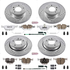 Power Stop K5728-26 Z26 Extreme Street Warrior 1-Click Brake Kit (Front And Rear) for 2001-2006 BMW 330CI product image
