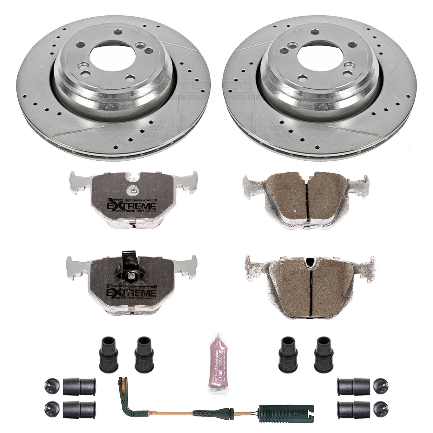 Power Stop K5731-26 Z26 Extreme Street Warrior 1-Click Brake Kit (Rear) for 2000-2003 BMW M5 product image