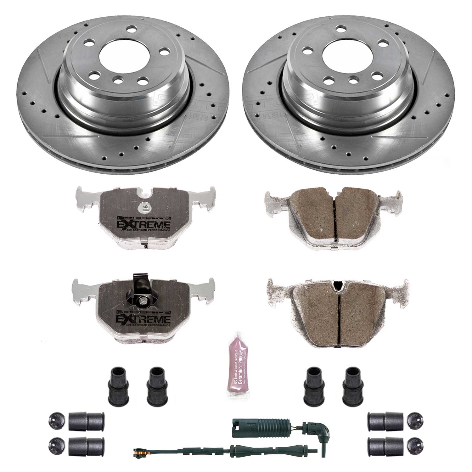 Power Stop K5734-26 Z26 Extreme Street Warrior 1-Click Brake Kit (Rear) for 2002-2006 BMW X5 product image